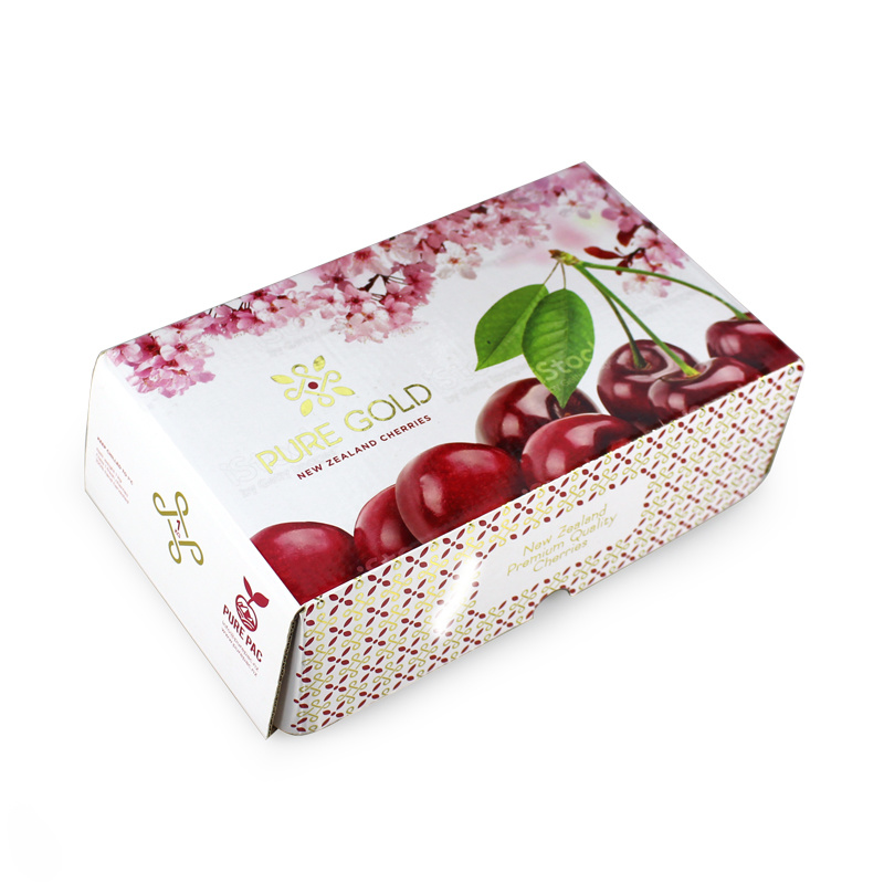 Custom printing eco strawberry packaging fruit corrugated carton box